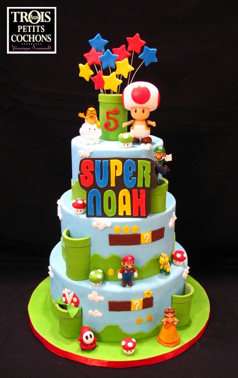 Favorito Super Mario Bros!! Mario Brothers Cake, Mario Birthday Cake, Mario Bros Cake, Children Cake, Super Mario Cake, Super Mario Bros Birthday Party, Super Mario Bros Party, Mario Cake, Mario Bros Birthday