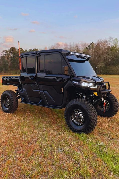 Transform any Can-Am Defender into an offroad beast and the best looking offroad vehicle out there by adding these thirteen accessories. Can Am Side By Side, Can Am Defender Max Limited, Can Am Defender Lifted, Can Am Defender Accessories, Thirteen Accessories, Canam Defender, Side By Side Accessories, Can Am Defender, Offroad Vehicle