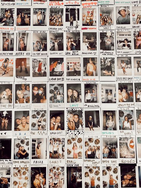 Polaroid Inspo Photo Walls, Instax Room Decor, Event Polaroid Wall, Polaroid Mugshot Wall, Polaroid Guest Wall, Polaroid Dorm Wall, Polariod Board Aesthetic, Poloroid Pictures Ideas On Wall, Instax Photos Ideas Room Decor