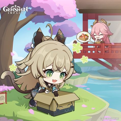 Genshin Impact on X: "Happy Birthday, Kirara! "It's such a lovely day, and the scenery's so pretty! Perfect conditions to... take a nap, hehe..." "Huh? So here you are..." Participate in Kirara's birthday event: https://t.co/NwRyiWcykj #GenshinImpact #Kirara https://t.co/dhqc2mNHB1" / X Spongebob Faces, Elemental Magic, Elemental Powers, Image Icon, Lovely Day, Take A Nap, Anime Style, So Pretty, All Art