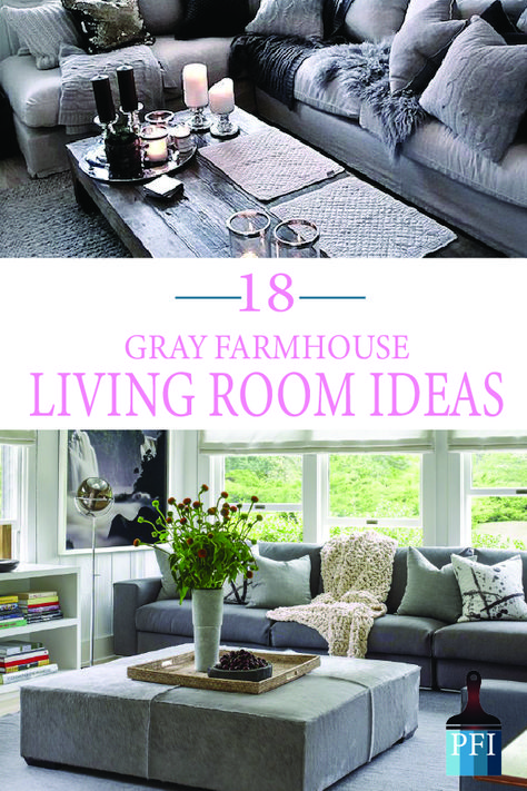 Gray Farmhouse Living Room, Grey Leather Sofa Living Room, Grey Farmhouse Living Room, Grey Sectional Couch, Grey Family Rooms, Gray Sectional Living Room, Dark Grey Couch Living Room, Painted Furniture Ideas, Grey Walls Living Room