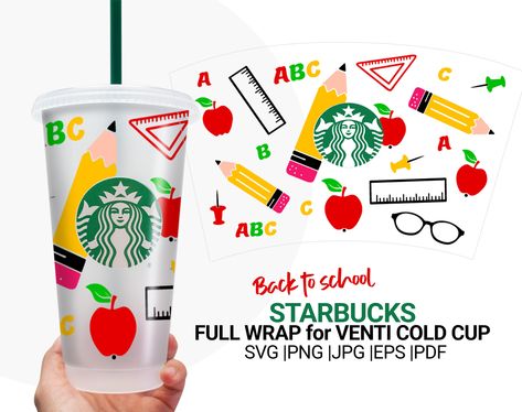 Teacher Starbucks Cup Svg, Svg Starbucks Cup, Appreciation Gifts Diy, Teacher Appreciation Gifts Diy, Teacher Gift Tags, Teacher Craft, Cup Svg, Vinyl Gifts, School Teacher Gifts