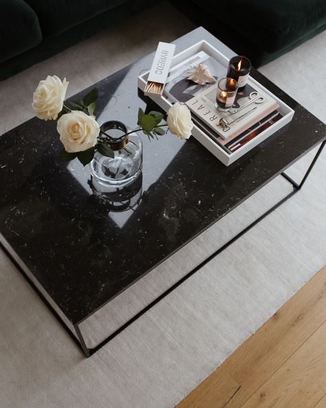 Black marble countertops