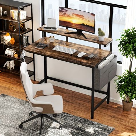 Faster shipping. Better service Double Computer Desk, Long Computer Desk, Two Person Desk, Large Office Desk, Desk With File Drawer, Workstations Design, Desk With Keyboard Tray, Double Desk, Long Desk