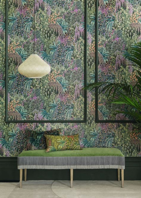 Flock Wallpaper, Wallpaper Rolls, Buy Wood, Wallpaper Calculator, More Wallpaper, Blue Leaves, Cole And Son, Designers Guild, Drops Design