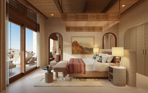 Saudi Arabia Hotel Room & Suite Accommodations | Six Senses Saudi Arabia Hotel, Hotel Room Suite, Add A Room, Six Senses, Diamond Tile, Foster Partners, The Red Sea, Sea Colour, Desert Oasis