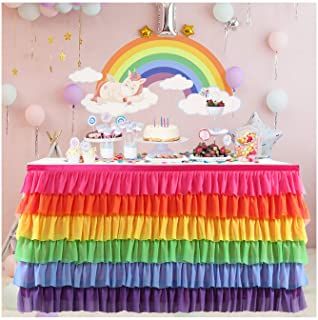 Tutu Table Skirt, Tutu Table, Rainbow Table, Table Skirting, Tulle Table Skirt, Tulle Table, Sequin Table, Rainbow Tutu, Table Skirt