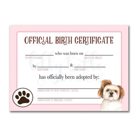 Professional Pet Birth Certificate Template 24 Choices Choose a Pet Birth Certificate Template 24 Choices that looks absentmindedly like the one you are trying to create. Whether you're a lover of open-min... Pet Birth Certificate, Puppy Birth Certificate, Dog Adoption Certificate, Words For Amazing, Dog Birth, Pet Adoption Certificate, Dog Breeding, Birth Certificate Template, Dog Breeders