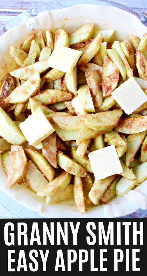 Green Apple Pie Recipe, Granny Smith Apple Pie Recipe, Green Apples Dessert, Apple Pie Crisp, Granny Smith Apples Recipes, Green Apple Pie, Granny Smith Apple Pie, Green Apple Recipes, Fresh Pumpkin Recipes