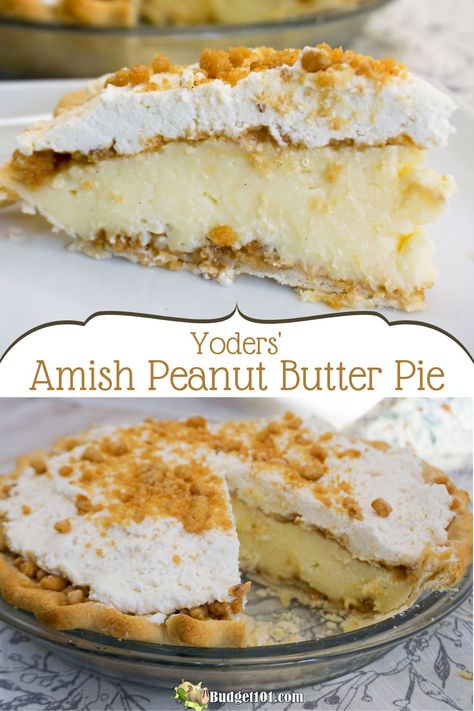 Unlock the secret to Amish baking bliss with the Yoders Amish Peanut Butter Pie recipe. Crafted with love, this irresistible pie is sure to become a family favorite. Delight in the homemade goodness and share the joy with your loved ones. Amish Peanut Butter Pie Recipe, Amish Peanut Butter Pie, Butter Cream Pie Recipe, Amish Peanut Butter, Peanut Butter Cream Pie, Homemade Vanilla Pudding, Peanut Butter Cream, Cream Pie Recipes, Peanut Butter Desserts