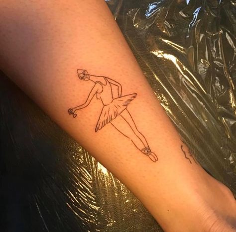 Kanye Ballerina Tattoo, Kanye West Inspired Tattoo, Mbdtf Tattoo, Kanye West Tattoo Ideas, Kc Tattoo, Kanye Tattoo, Left Hand Tattoo, West Tattoo, Ballerina Tattoo