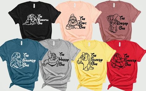 Disney Group Shirts, Disney 2023, Disney Family Shirts, Disney Family Vacation Shirts, 7 Dwarfs, Family Disney Trip, Matching Disney Shirts, Disneyland Shirts, Disney World Shirts