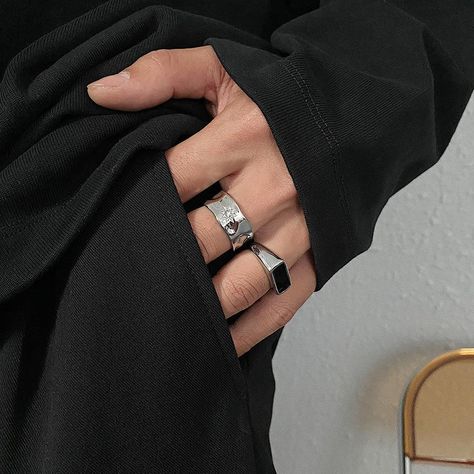 OH Sun Symbol Ring-korean-fashion-Ring-OH Atelier-OH Garments Rings Men Aesthetic, Male Rings Aesthetic, Men Rings Aesthetic, Mens Jewelry Aesthetic, Accessory Inspo, Snk Cosplay, Star Silver, Mens Rings Fashion, Contact Lenses Colored