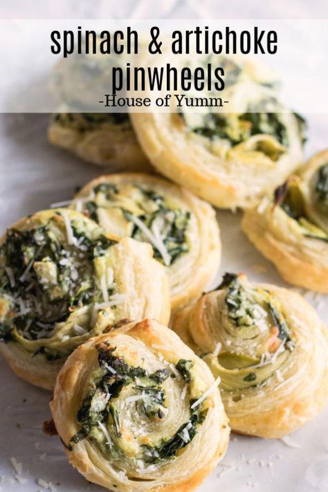 Appetizer Pinwheels, Vegan Pinwheels, Artichoke Pinwheels, Spinach Pinwheels, Resep Puff Pastry, Spinach Puff Pastry, Spinach Puff, Vegan Essentials, Vegan Spinach