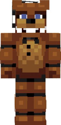 Freddy Fazbear The Old forgotten | Nova Skin Fnaf Minecraft, Skins Minecraft, Oak Logs, Nova Skin, Nova Skin Gallery, Horse Armor, Blue Dye, Freddy Fazbear, Fnaf Drawings