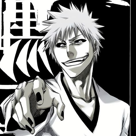 White Ichigo Icon, White Ichigo, Ichigo Manga, Hellsing Ultimate Anime, Bleach Funny, Black Phone Wallpaper, Bleach Art, Bleach Manga, Bleach Color