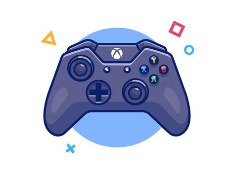 Game controller🎮🎮⭕🔺❌ on Behance Video Game Controller Art, Game Controller Art, How To Draw Anything, Procreate Ideas, Night Rides Snapchat, Pixel Art Games, Tattoo Videos, Flat Icons, Video Game Controller