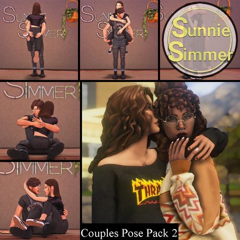 Sims 4 Couple, Custom Sims, Sims 4 Poses, Sims 4 Couple Poses, Sims Poses, Ts4 Poses, Couples Pose, Sims 4 Family, 4 Poses