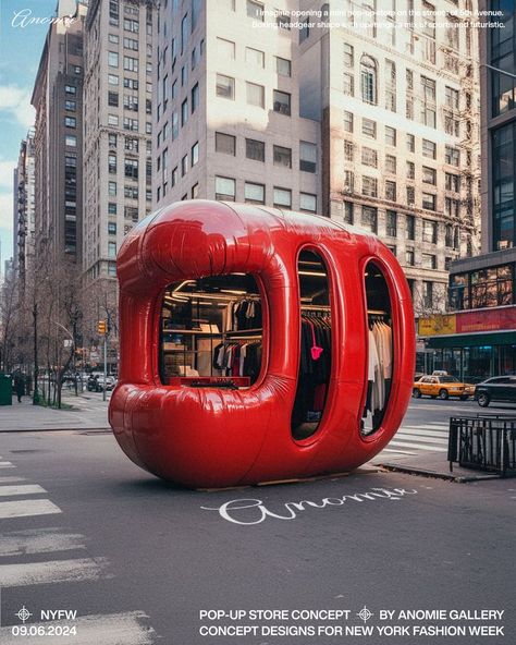 Streetwear Brand Branding Pop-Up Store Mock Up Design - Anomie Gallery Pop Up Container, Crazy Life Quotes, Pop Up Booth, Mock Up Design, Pop Up Store, 2024 Collection, Pop Up Shop, Concept Store, New York Fashion Week