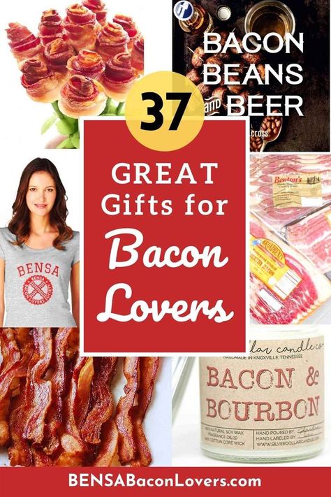 Bacon roses, bacon cookbook, gourmet bacon, bacon scented candle and bacon t-shirt in a roundup of 37 great gifts for bacon lovers. Gourmet Bacon, Gourmet Burgers Recipes, Bacon Roses, Bacon Gifts, Bacon Lover, Best Bacon, Gourmet Burgers, Burger Recipes, Fragrance Wax