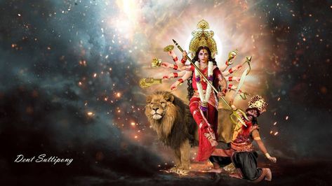 Mahishasura Mardini Images, Durgai Amman, Durga Puja Image, Mahishasura Mardini, Durga Maa Pictures, Maa Shakti, Happy Navratri Status, Durga Ashtami, Navratri Devi Images