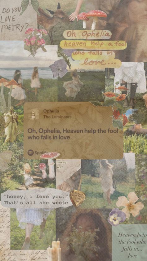 Is it just me or does this song scream child of Demeter?? #pjoaesthetic #demeter #demetercabin #songaesthetic #spotify #ophelia Ophelia Song, The Lumineers, Is It Just Me, Just Me, The Fool, Scream, Falling In Love, I Love You, Poetry