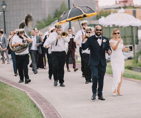 Second Line Parade, Mehndi Party, American Garden, Second Line, New Orleans Wedding, Brass Band, Bridal Henna, Hindu Wedding, Private Party