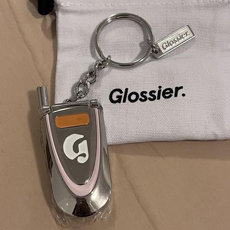 Glossier exclusive mirror flip phone keychain No holds - Depop Flip Phone Keychain, Flip Phones, Car Accessories, Hold On, Mirror, Chain