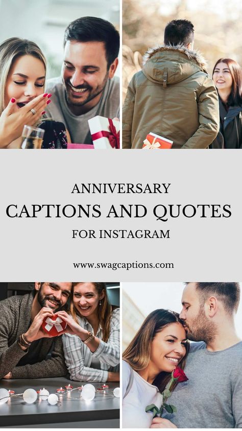 This is a pin about Instagram captions for Anniversary pictures. 2 Year Anniversary Captions, Anniversary Captions Instagram Funny, One Year Anniversary Captions Instagram, 2 Year Anniversary Captions Instagram, Anniversary Captions Instagram, First Wedding Anniversary Quotes, First Anniversary Pictures, Wedding Anniversary Words, Anniversary Picture Poses