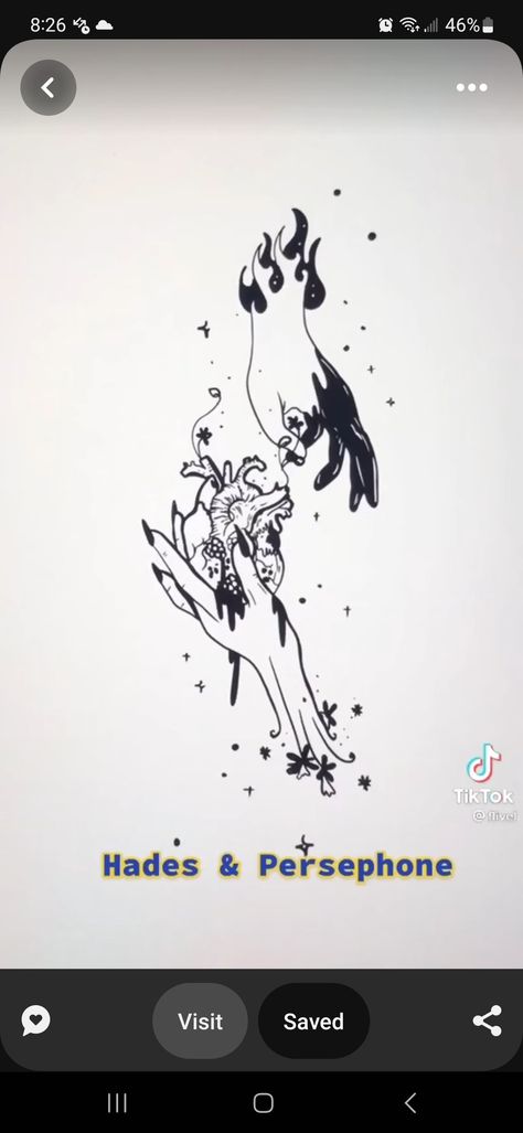 Hades Tattoos, Persephone And Hades Tattoo, Hades And Persephone Tattoo, Persephone Tattoo, Hades Tattoo, Persephone And Hades, Hades Persephone, Book Tattoos, Hades And Persephone