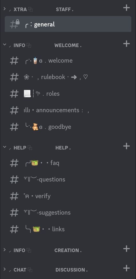 ▬ ⠀⠀❛ brown / green / cottagecore discord server layout . Things To Put In Your Discord About Me, Discord Category Ideas, Aesthetic Names For Discord Servers, Discord Study Server Ideas, Matching Display Names For Discord, Server Layout Discord, Things To Add To Your Discord Server, Discord Server Layout Ideas, Aesthetic Discord Display Names