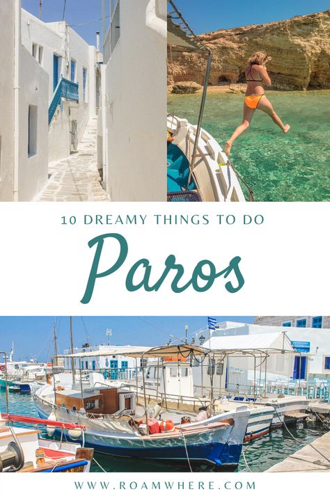 Things To Do In Paros Greece, Paros Island Greece, Greece Paros, Greek Islands Vacation, Naxos Greece, Magical Island, Europe 2023, Greece Honeymoon, Greek Vacation