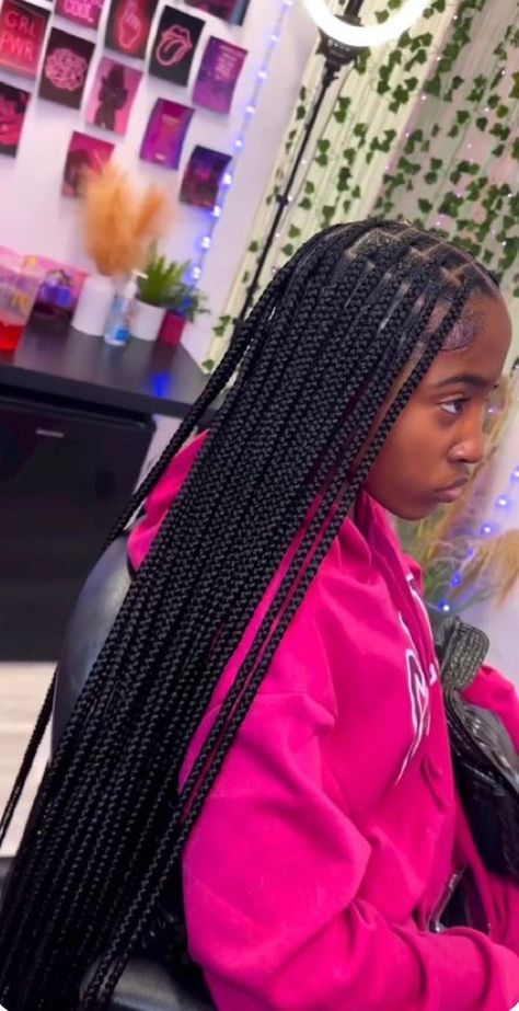 Cabello Afro Natural, Braided Hairstyles For Black Women Cornrows, Big Box Braids Hairstyles, Feed In Braids Hairstyles, Box Braids Hairstyles For Black Women, Cute Braided Hairstyles, Braids Hairstyles Pictures, Cute Box Braids Hairstyles, Quick Braided Hairstyles