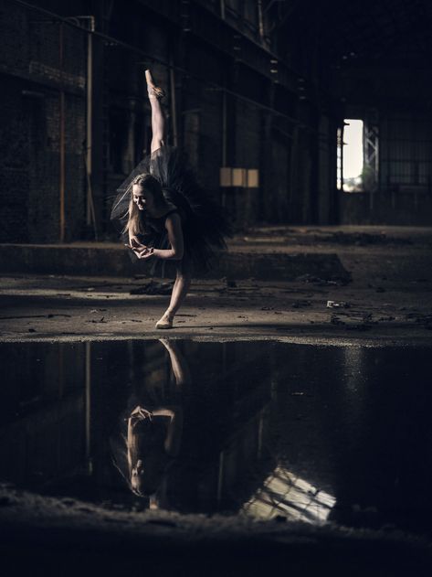 Industrial Dance, Dancer In The Dark, Yoga Nature, Urban Industrial, Ballet Photography, Dance Photos, Dance Pictures, Abandoned Buildings, Dance Photography