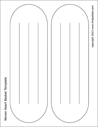 Heart Envelope Template | Free Printable Templates & Coloring Pages | FirstPalette.com Scandinavian Heart Pattern, Danish Hearts Template, Felt Hearts Crafts, Printable Heart Template, Heart Basket, Template Free Printable, Heart Envelope, Free Printable Templates, Valentine's Day Printables