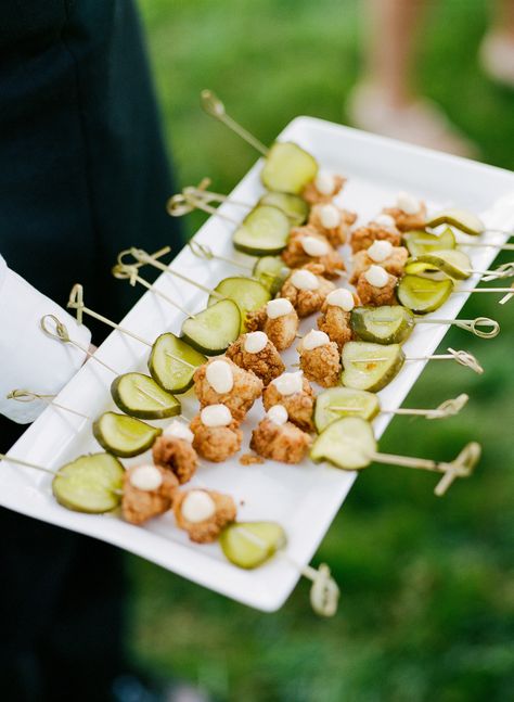 Spring Wedding Appetizers, Hors Devours Appetizers Wedding, Creole Gravy, Spring Wedding Food, Southern Wedding Food, Country Chic Party, Wedding Cocktail Hour Food, Floral Spring Wedding, Wedding Finger Foods