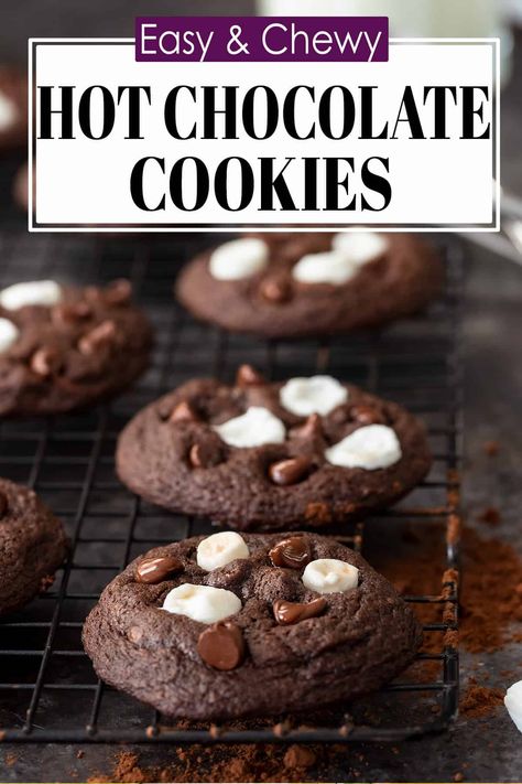 Christmas Cookie Exchange Ideas, Cookie Exchange Ideas, Hot Chocolate Cookies Recipe, Hot Chocolate Cookie Recipes, Coconut Pecan Cookies, Holiday Hot Chocolate, Crispy Chocolate Chip Cookies, Coconut Cookies Recipes, Oatmeal Coconut Cookies