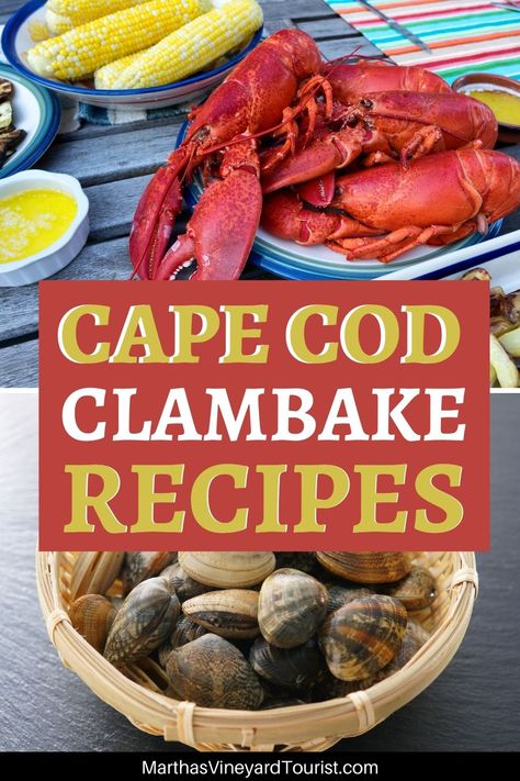 One of the best Cape Cod vacation things to do is have a clambake party! Here we have a clambake recipe for the traditional clam bake on the beach or an oven clam bake recipe. We also have suggested clambake side dishes to make sure your clam bake party is inclusive for everyone, e.g., clambake party ideas with children. Whether your hosting a family party or a clam bake wedding, find out why a clambake is one of the best beach food ideas for a crowd (including beach food ideas for kids!) Clam Boil New England, Clambake Appetizers, Clambake Side Dishes, Clam Bake Party Ideas, Clam Bake Side Dishes, Clam Bake Recipe, Clam Boil Recipe, New England Clam Bake, Clambake Party