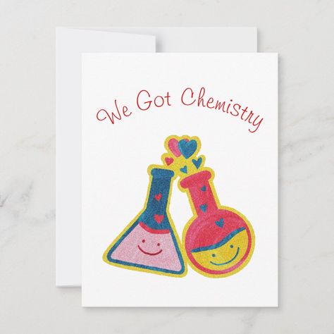 Chemistry Valentines, Chemistry Funny, Cute Valentines Day Cards, Science Stickers, Cute Valentines Day, Cute Valentines, Valentines Day Card, Cards Ideas, Funny Valentine