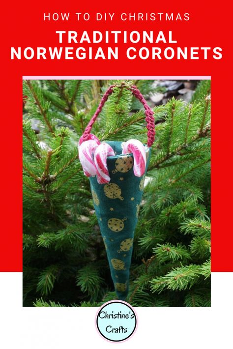 Traditional Norwegian Christmas Tree Decoration Norwegian Christmas Tree, Christmas Present Inspiration, Tree Lanterns, Norwegian Christmas, Christmas Crafts Diy Projects, Dollar Store Christmas Crafts, Christmas Sewing Projects, Dollar Store Christmas, Pattern Template