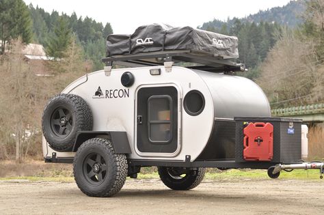 Off-Road Teardrop Trailer Models — TeardropsNW Caddy Camping, Off Road Teardrop Trailer, Off Road Teardrop, Teardrop Camping, Jeep Trailer, Teardrop Camper Trailer, Expedition Trailer, Off Road Camper Trailer, Adventure Trailers