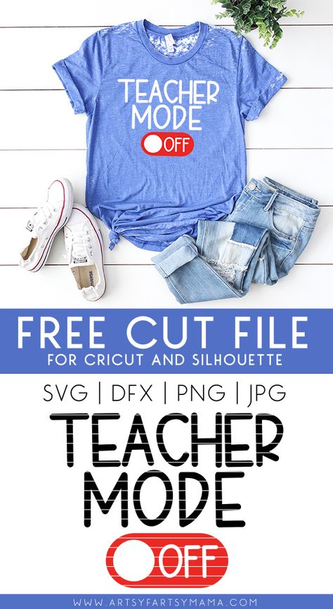 Teacher Mode Off Svg, Teacher Cricut Projects, Teacher Mode Off, Teacher Cricut, Cricut Teacher, Projets Cricut, Teacher Svg, Vinyl Shirts, End Of School