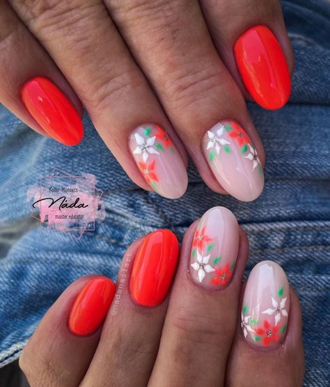 The Ultimate Guide to Neon Coral Nails 27 Ideas: Trendy, Bold, and Beautiful Coral Nails Ideas, Nails With Details, June Nails Ideas 2024, Neon Coral Nails, Coral Nails With Design, Nail Parlour, June Nails, 2023 Nail, 2023 Nails