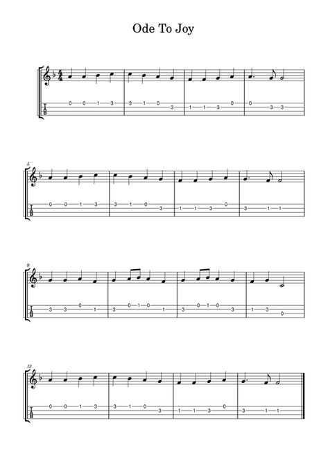 Ode To Joy - Easy Ukulele Fingerpicking Tab - FINGERSTYLE GUITAR Ode To Joy Ukulele Tab, Ode To Joy Guitar Tab, Guitar Fingerpicking Songs, Ukulele Tabs Fingerpicking Easy, Ukulele Tabs Songs Easy, Ukelele Tabs Fingerpicking, Ukulele Tabs Fingerpicking, Guitar Tabs Songs Acoustic, Strumming Patterns Ukulele