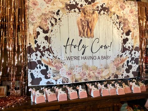 Boho themed baby shower Holy Cow Were Having A Baby, Were Having A Baby, Holy Cow, Boho Baby Shower, Boho Baby, Having A Baby, Baby Shower Themes, Shower Ideas, Cow