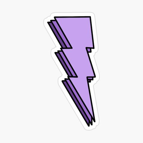 Get my art printed on awesome products. Support me at Redbubble #RBandME: https://www.redbubble.com/i/sticker/Purple-Lightning-Bolt-by-marynell/56586352.EJUG5?asc=u Purple Stickers Printable, Purple Stickers Aesthetic Printable, Cute Purple Stickers, Purple Drawing, Purple Stickers, Hello Sticker, Purple Lightning, Preppy Stickers, Homemade Stickers