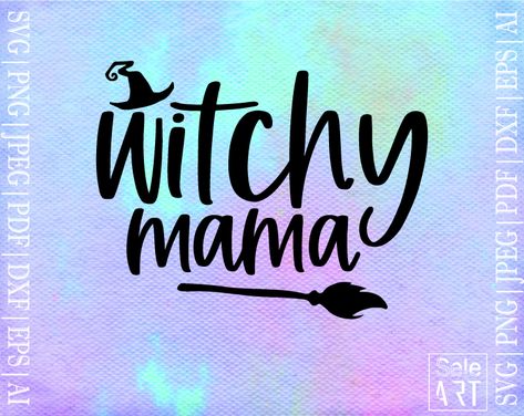 Free Svg Downloads, Witchy Mama, Witchy Svg, Halloween Shirt Svg, Spooky Svg, Free Svg Files For Cricut, Family Forever, Witch Svg, Blue Line Flag