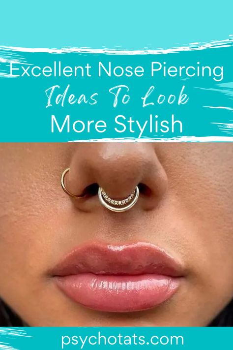 Ready to elevate your style with a chic nose piercing but unsure which style suits you best? Look no further! In this article, we will share some unique and fashionable nose piercing ideas that will accentuate your features and make you stand out. Get ready to be inspired and transform your look with these stunning nose piercing options. Nose Piercing Styles, Nose Piercing Inspiration, Multiple Nose Piercings, Nose Piercings Ideas, Nose Piercing Ideas, Nose Piercing Healing, Nose Piercing Bump, Nasallang Piercing, Rhino Piercing