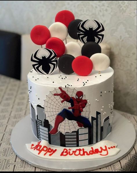 Spiderman Cake Designs For Kids, Spider Man Cupcakes Ideas, Spiderman Cake Birthday For Kids, Spider Man Cake Ideas, Avengers Cake Design, Pastel Spiderman, Birthday Cake Spiderman, Avengers Themed Cakes, Spidey Cake