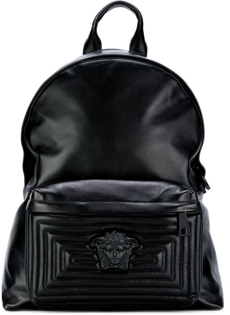 Versace Medusa backpack Futuristic Backpack, Versace Men Cologne, Versace Menswear, Versace Store, Versace Man Eau Fraiche, Versace Bag, Black And White Bags, Money Bags, Vintage Man